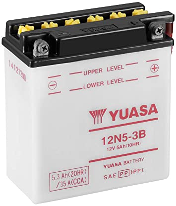 Batteria auto YUASA Moto 12N5 3B 35A CCA PIOMBO 12V 5Ah